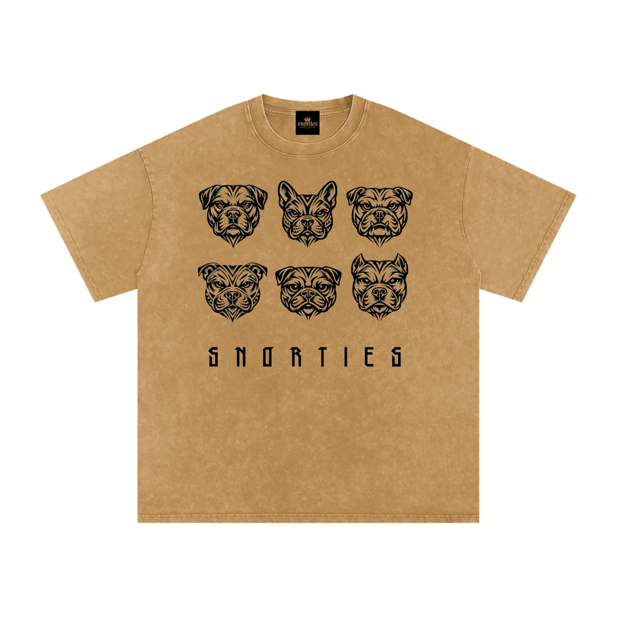 SNORTIES | Tribal Pack Blk| Oversized T-Shirt