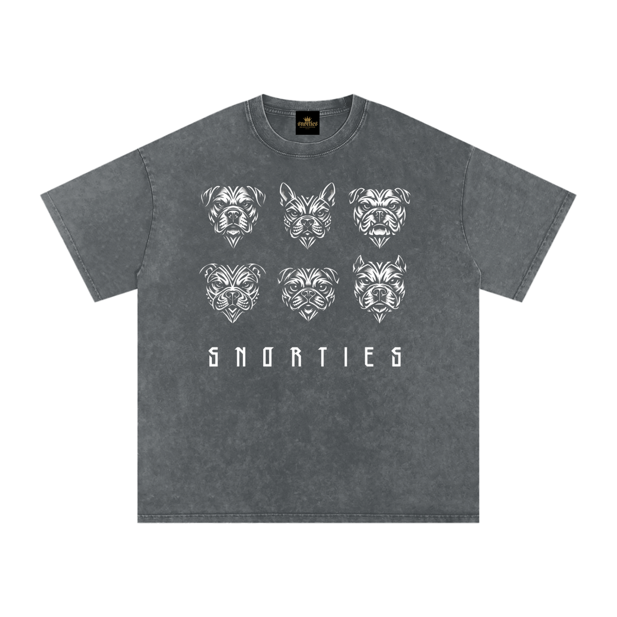 SNORTIES | Tribal Pack Wht| Oversized T-Shirt