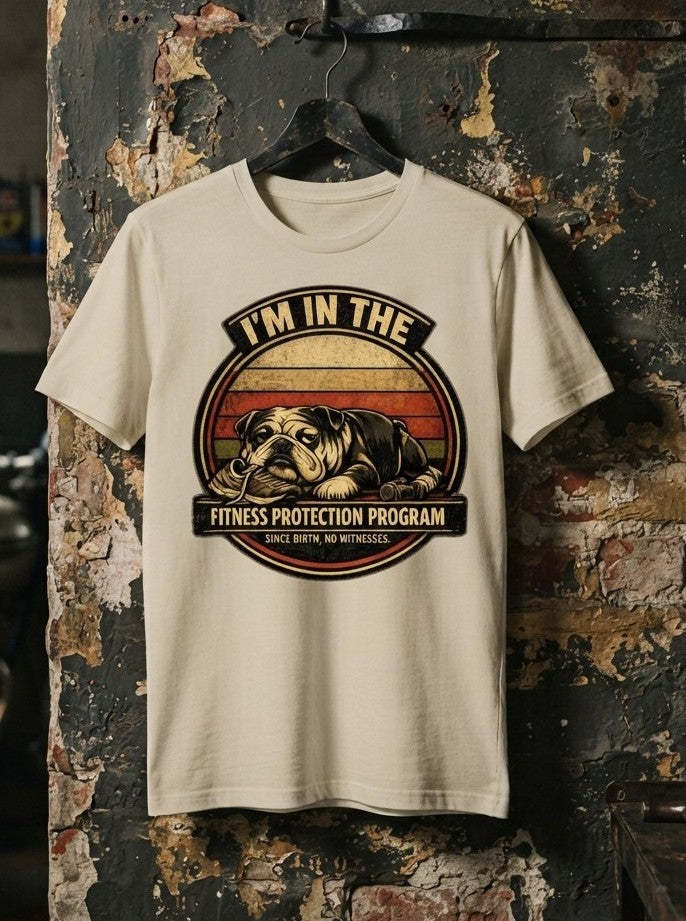 SNORTIES | Fitness Protection Program Tee | English Bulldog Oversized Tee