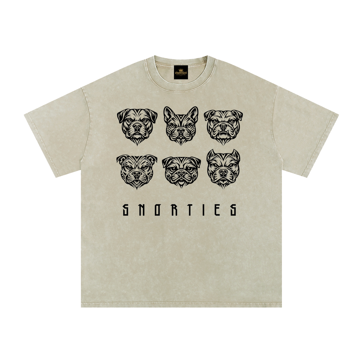 SNORTIES | Tribal Pack Blk| Oversized T-Shirt