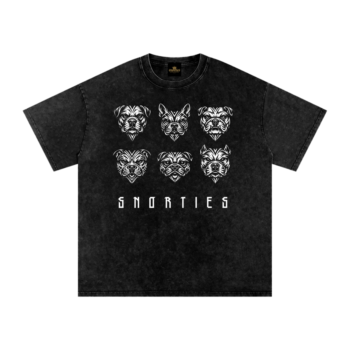 SNORTIES | Tribal Pack Wht| Oversized T-Shirt