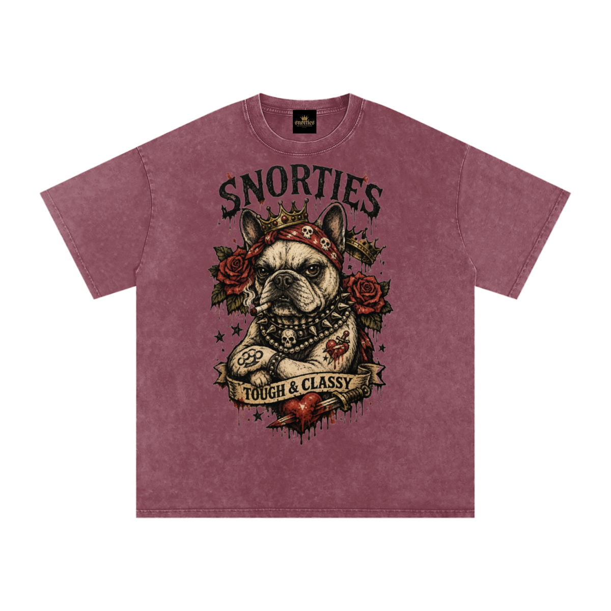 SNORTIES | Inked Princess | French Bulldog | Oversized Tee
