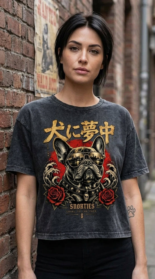 SNORTIES | Obsessed With Dogs | French Bulldog Streetwear Crop