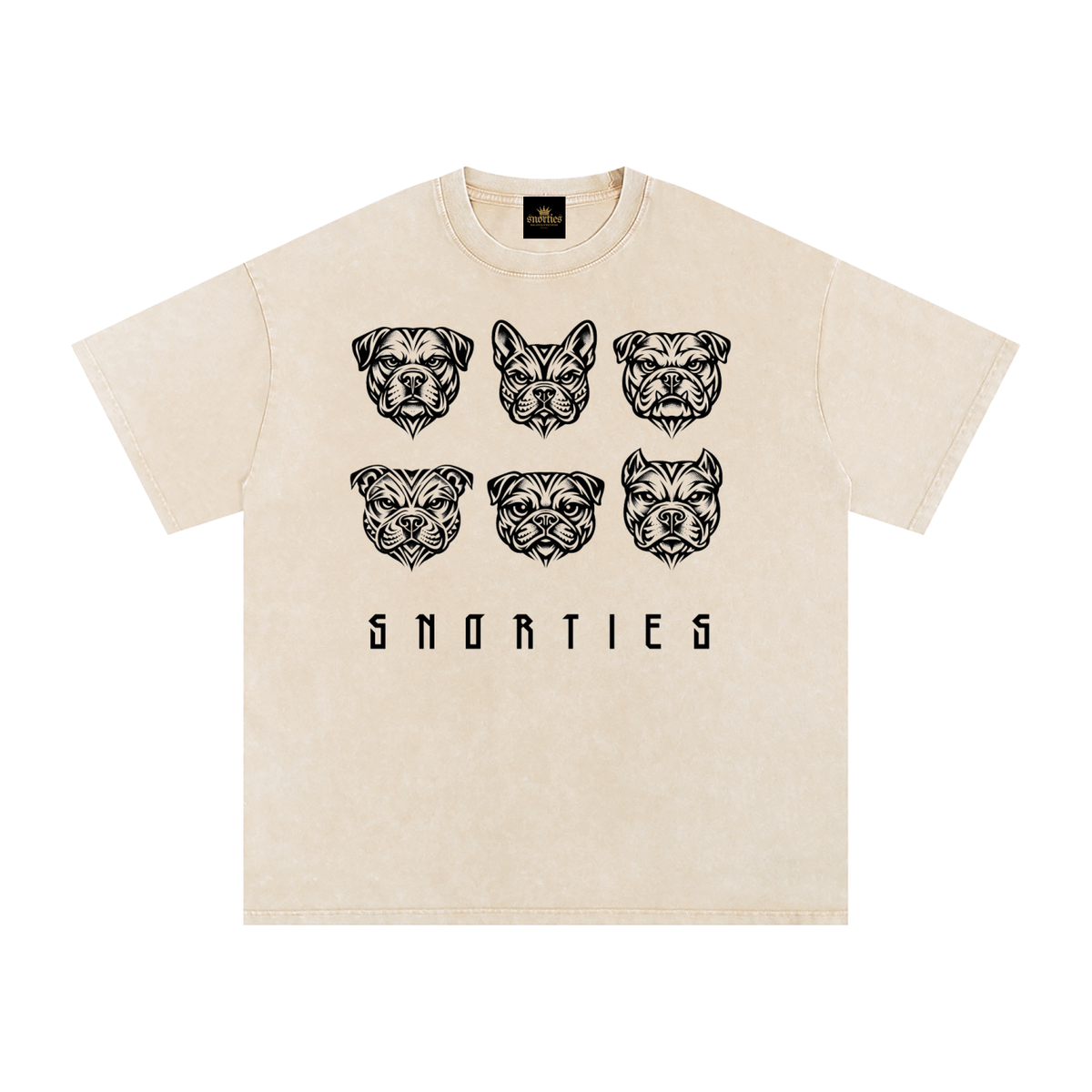 SNORTIES | Tribal Pack Blk| Oversized T-Shirt