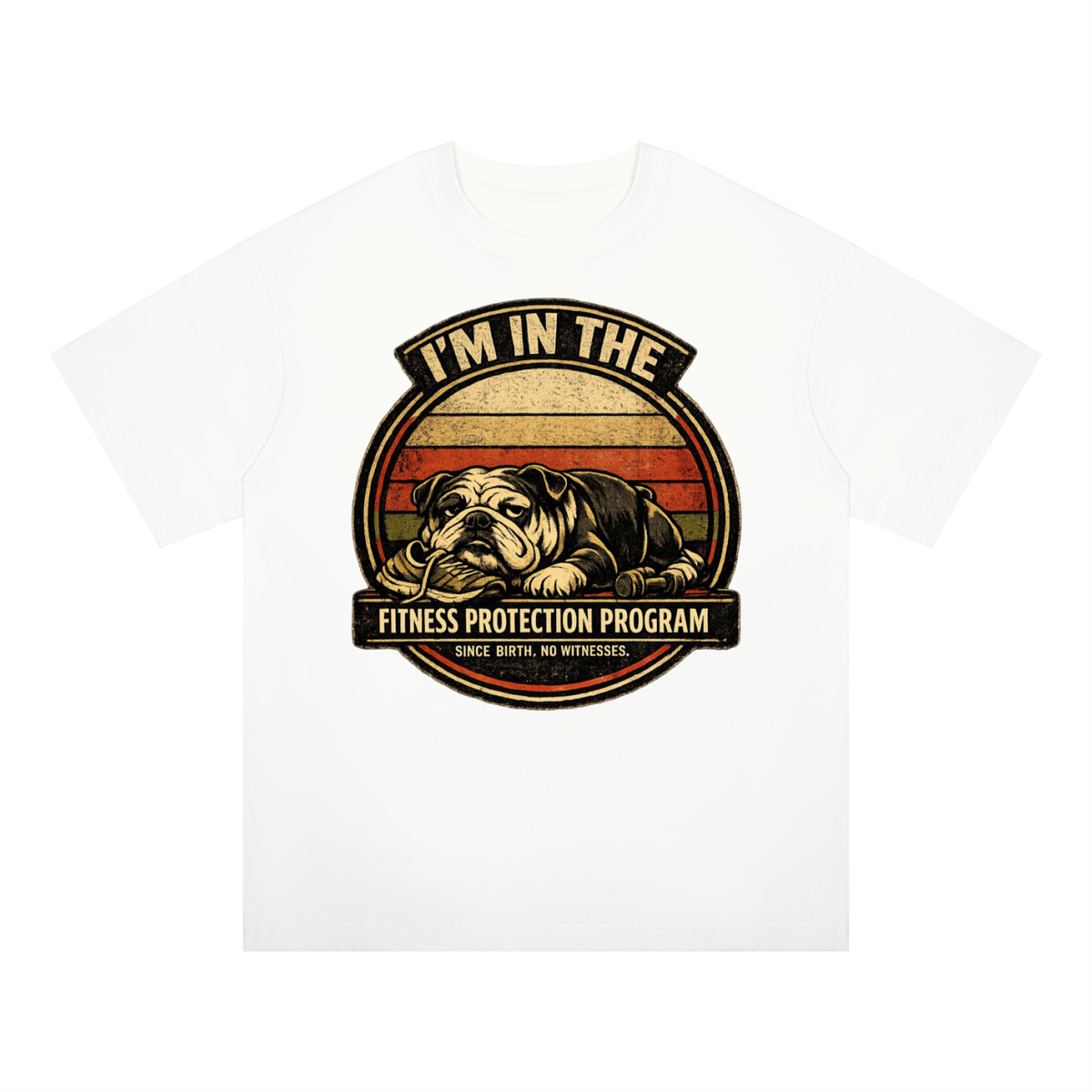 SNORTIES | Fitness Protection Program Tee | English Bulldog Oversized Tee