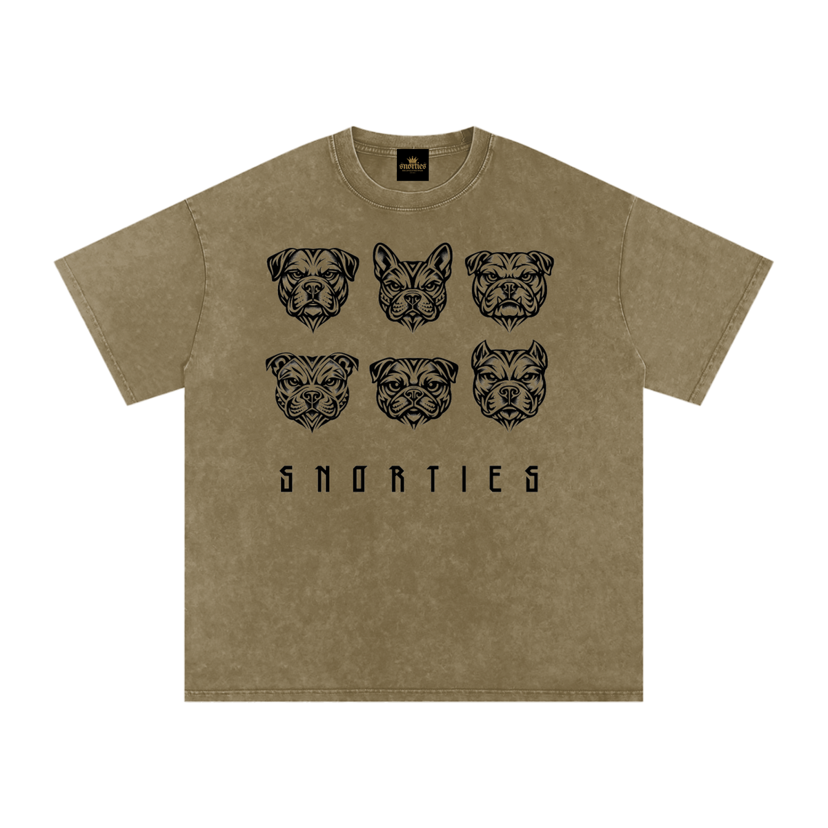 SNORTIES | Tribal Pack Blk| Oversized T-Shirt