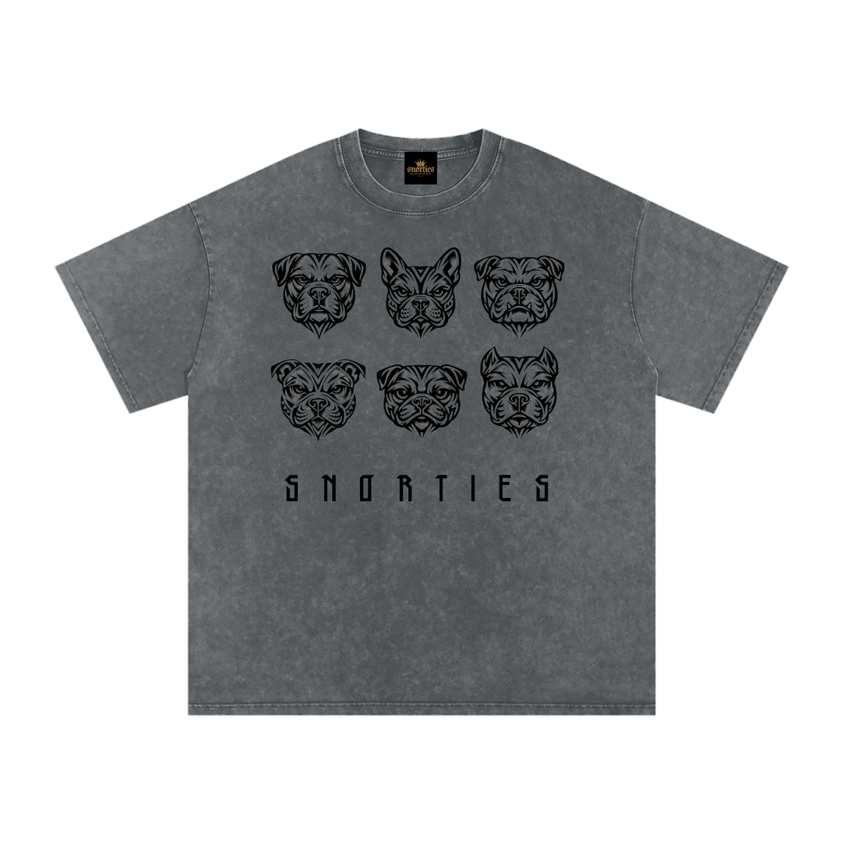 SNORTIES | Tribal Pack Blk| Oversized T-Shirt