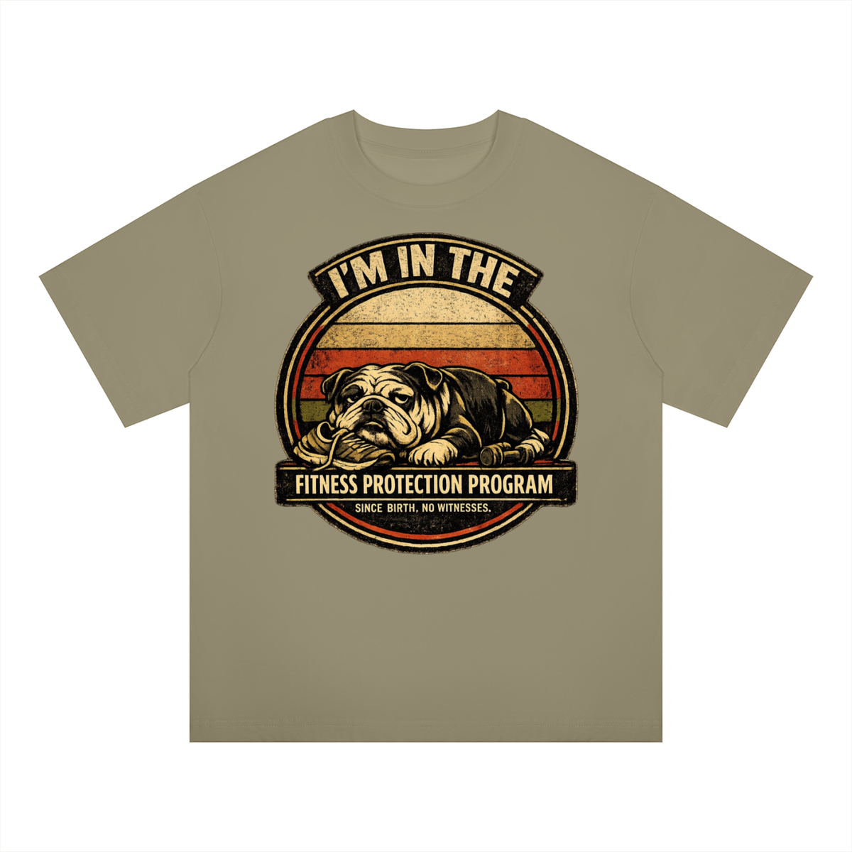 SNORTIES | Fitness Protection Program Tee | English Bulldog Oversized Tee