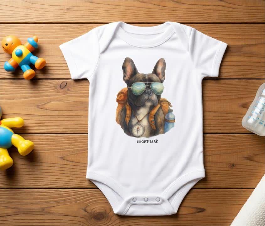 French Bulldog Holly Hiker Babies one piece - Snorties