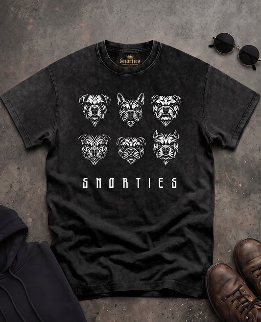 SNORTIES | Tribal Pack Wht| Oversized T-Shirt