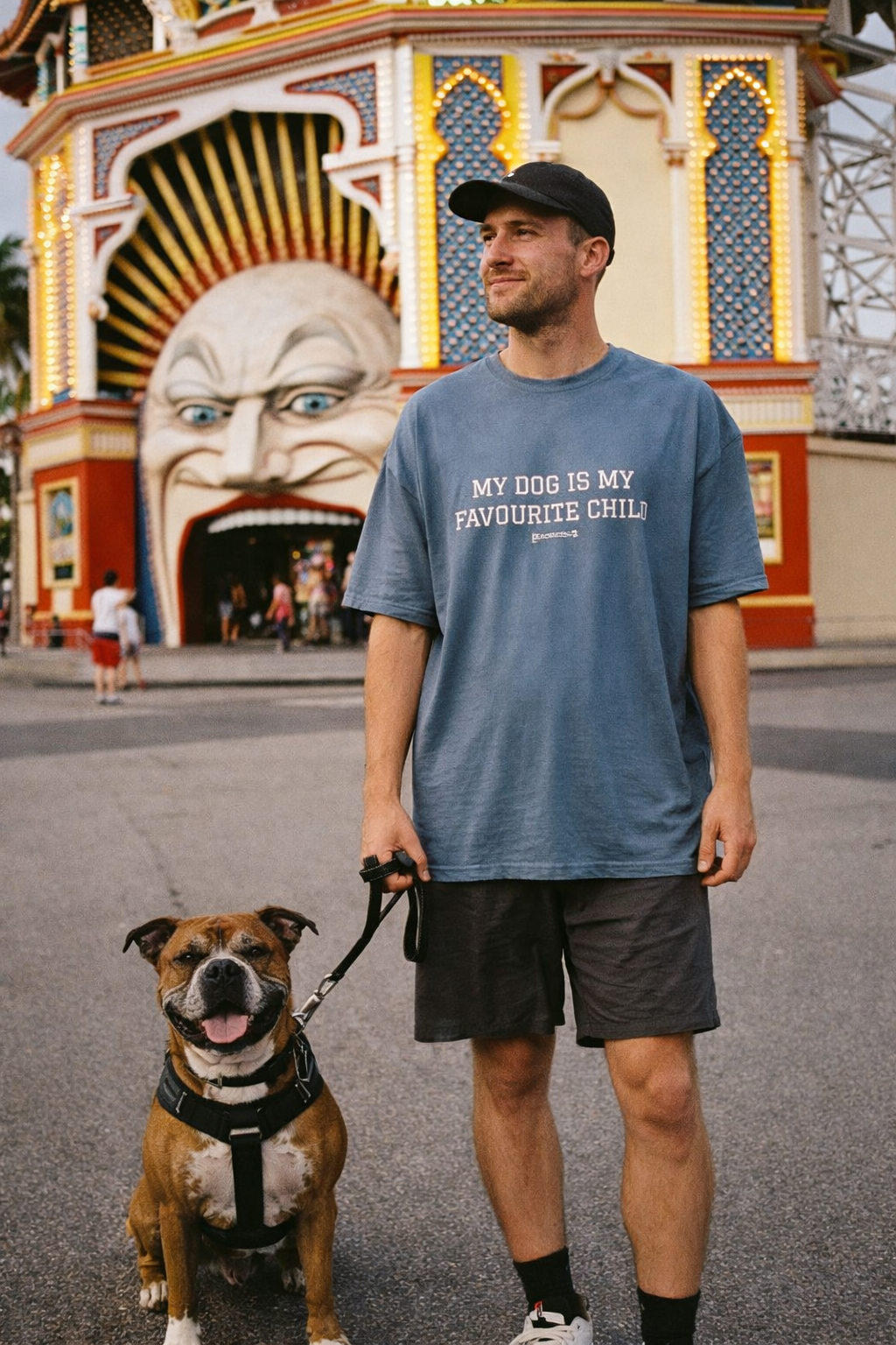 Oversized Snorties My Favourite Child T-shirt with graphic print, soft fabric, and relaxed fit for casual wear.