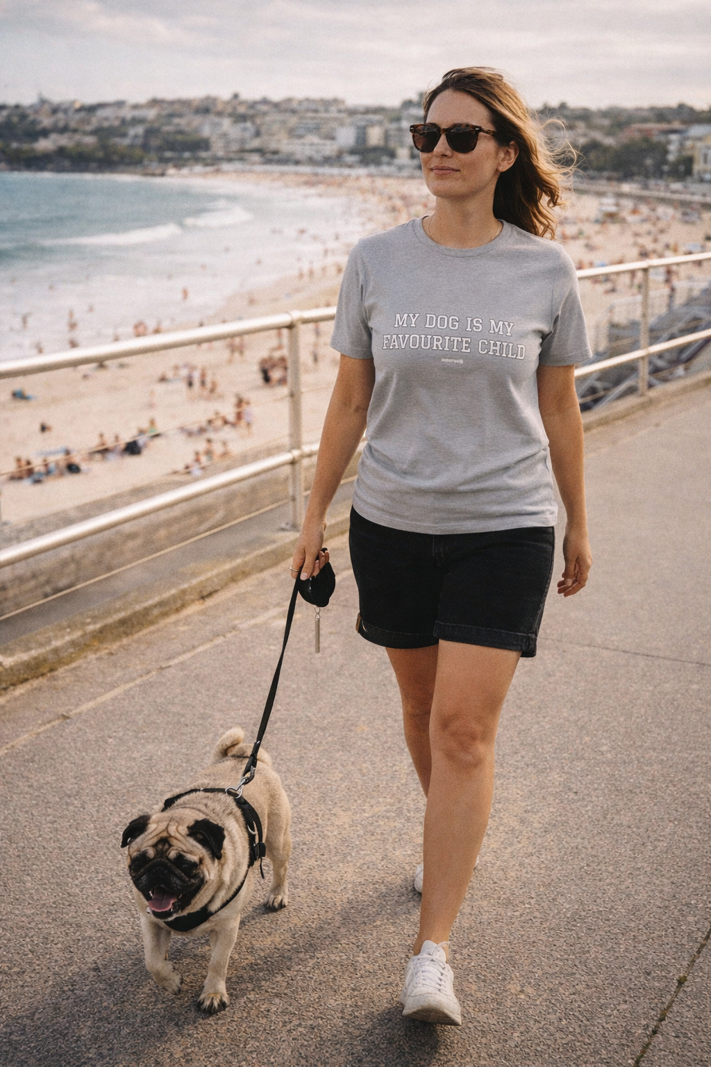 Snorties My Favourite Child women's t-shirt featuring a casual fit and graphic design, made of soft fabric for comfortable wear.