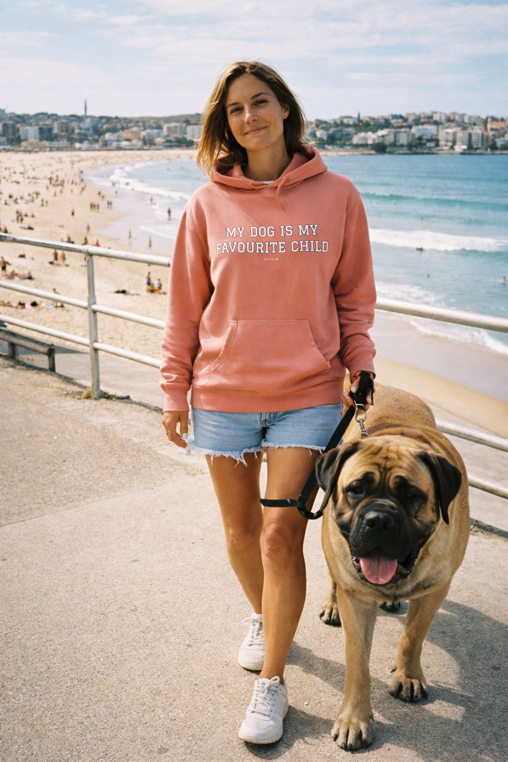 Gray Snorties My Favourite Child Hoodie with a cozy hood and front pocket, designed for comfortable casual wear.