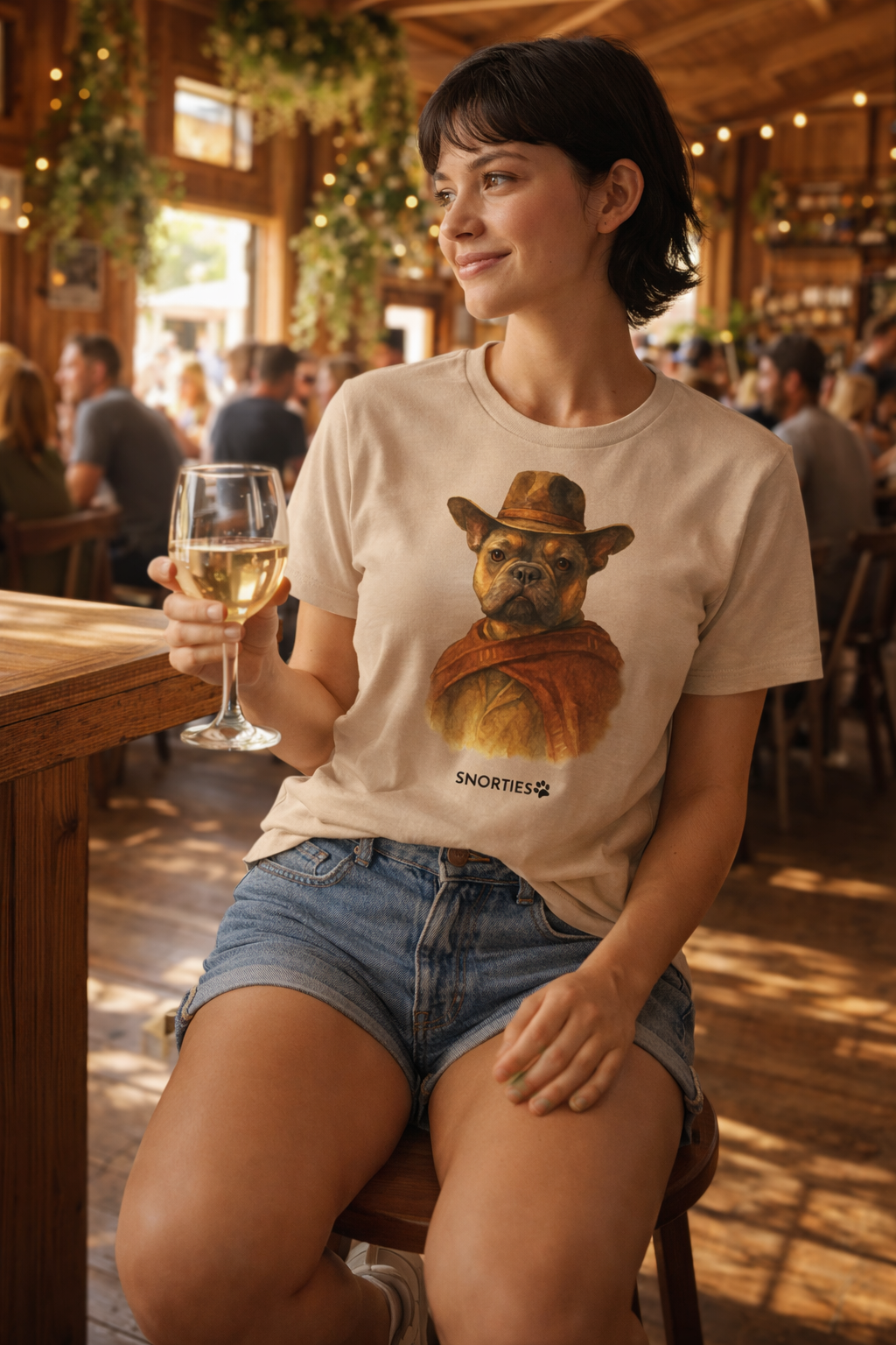 French Bulldog Cowboy Women's T-Shirt - Snorties