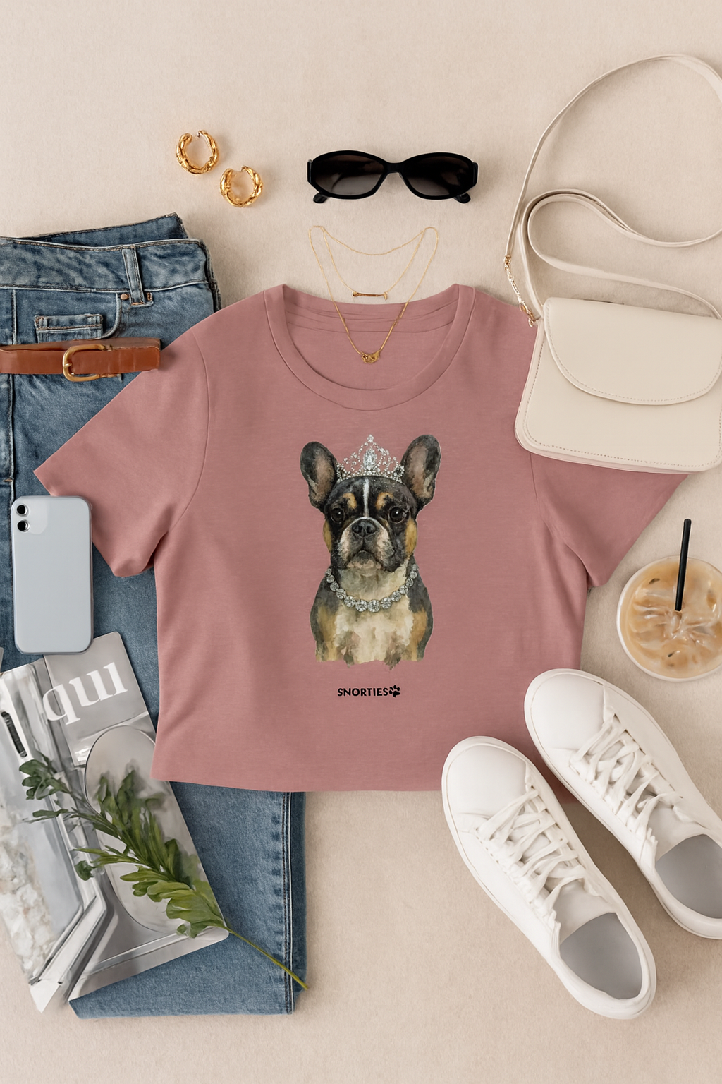 French Bulldog Princess Women's T-Shirt - Snorties