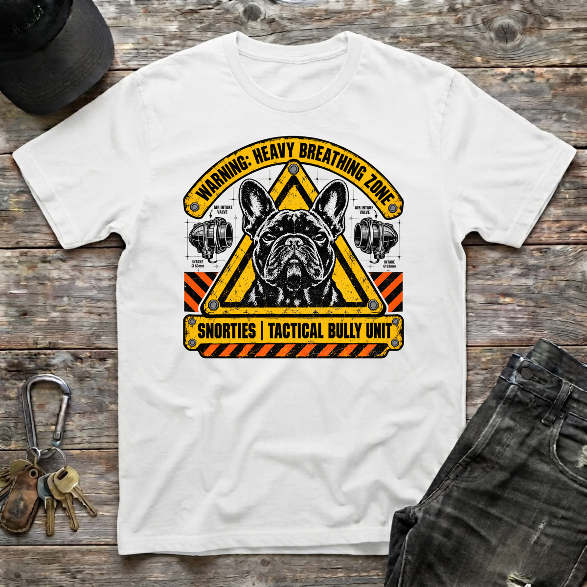 SNORTIES | Tactical Breathing Unit T-Shirt | French Bulldog