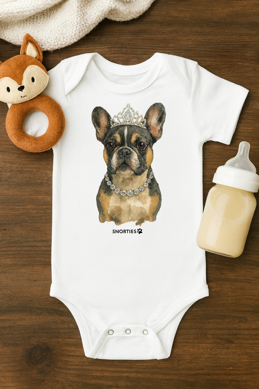 French Bulldog Princess Babies one piece - Snorties