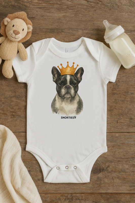 French Bulldog King Babies one piece - Snorties