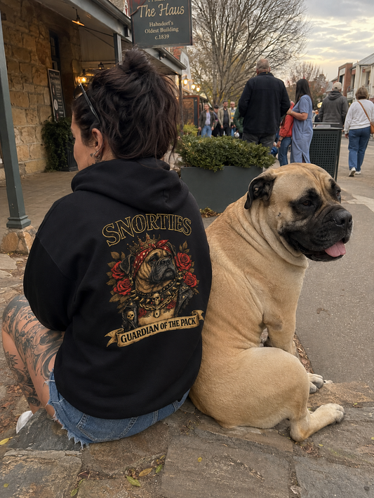 Mastiff Hoodie Women's | Guardian of the Pack | Snorties Inked Collection