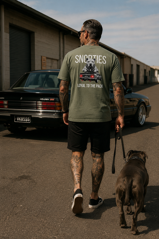 SNORTIES Staffy VK Commodore