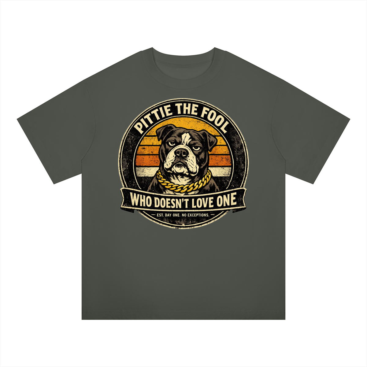 SNORTIES | Pittie The Fool | Pit Bull | Oversized Tee