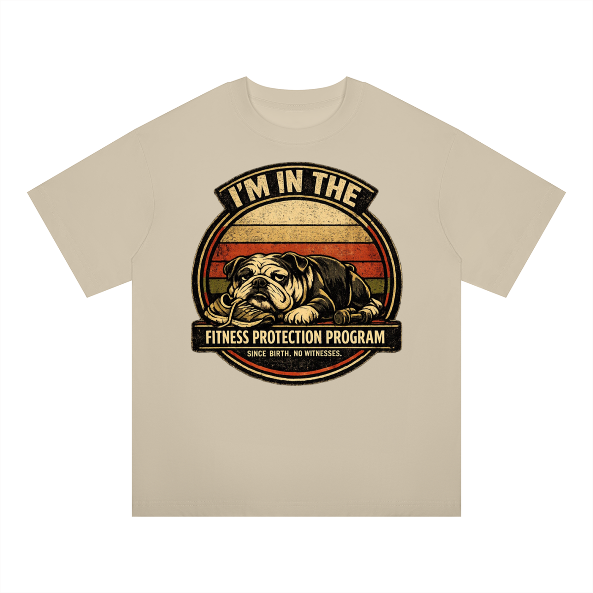 SNORTIES | Fitness Protection Program Tee | English Bulldog Oversized Tee