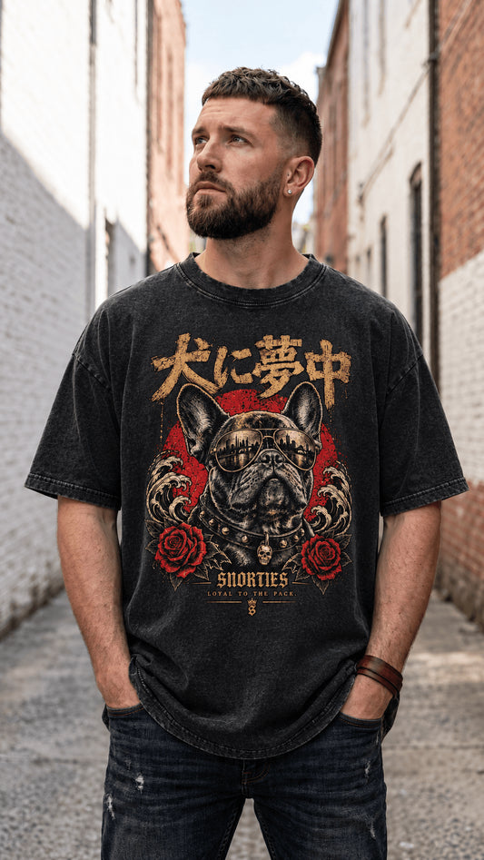 Obsessed With Dogs | French Bulldog Streetwear T-Shirt | Snorties