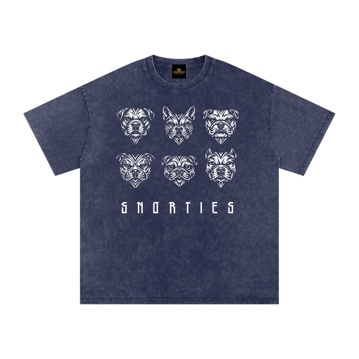 SNORTIES | Tribal Pack Wht| Oversized T-Shirt