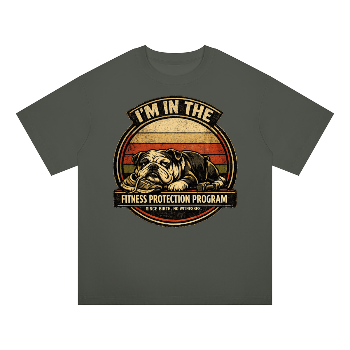 SNORTIES | Fitness Protection Program Tee | English Bulldog Oversized Tee