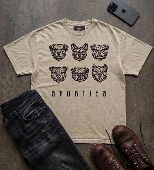 SNORTIES | Tribal Pack Blk| Oversized T-Shirt